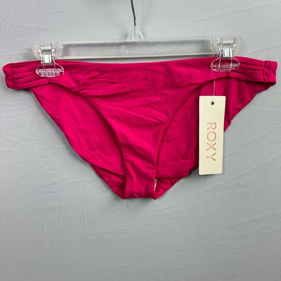 Roxy Sunset 70’s Braid Bikini Bottom Women’s Large Pink - Picture 1 of 7